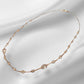 Rose Gold Mesh Short Necklace