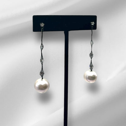 Black Mesh Earrings
