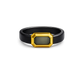Black band gem rings