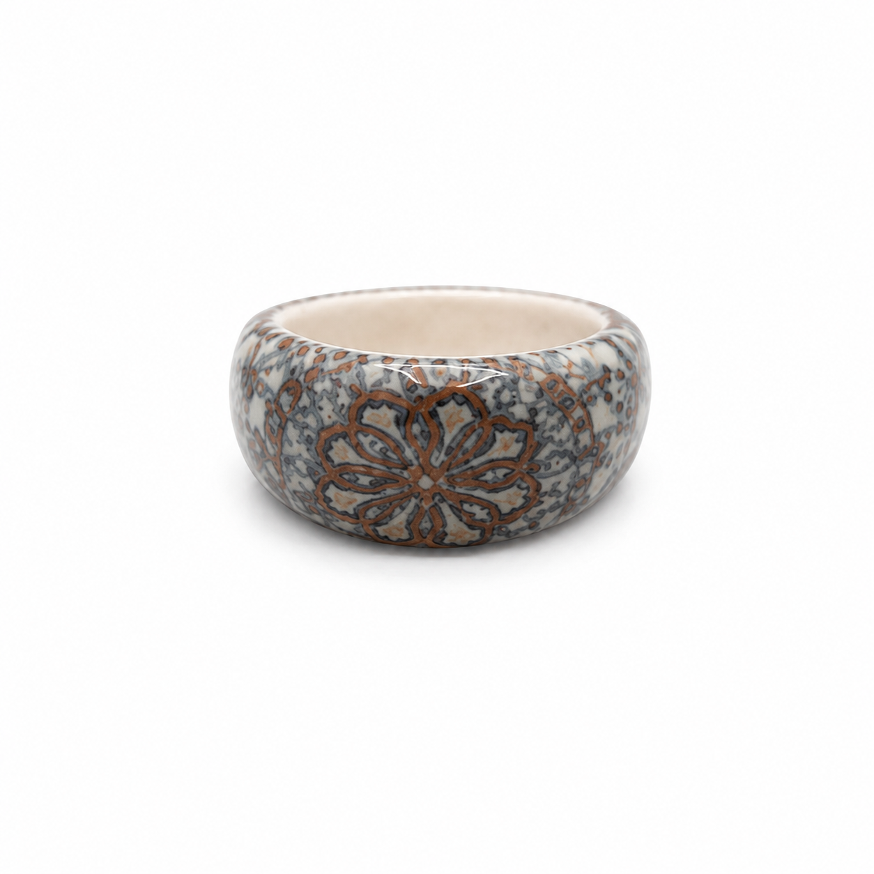 Handmade Armenian Porcelain Statement Ring