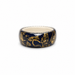 Handmade Armenian Blue Porcelain Statement Ring