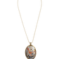 Handmade Abstract Porcelain Pendant Necklace