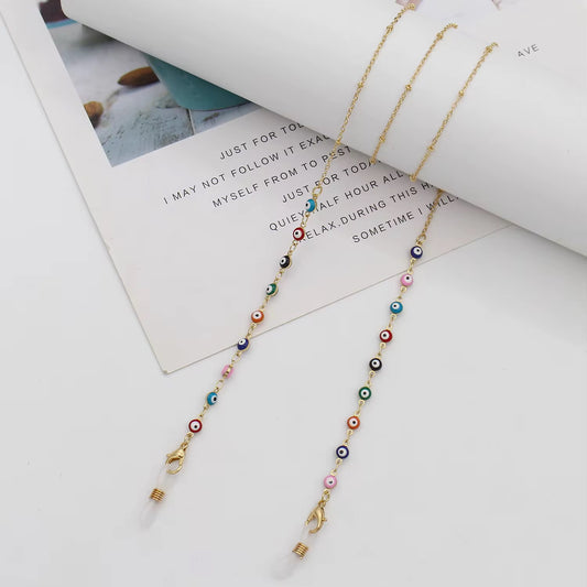 Rainbow Evil Eye Glasses Chain