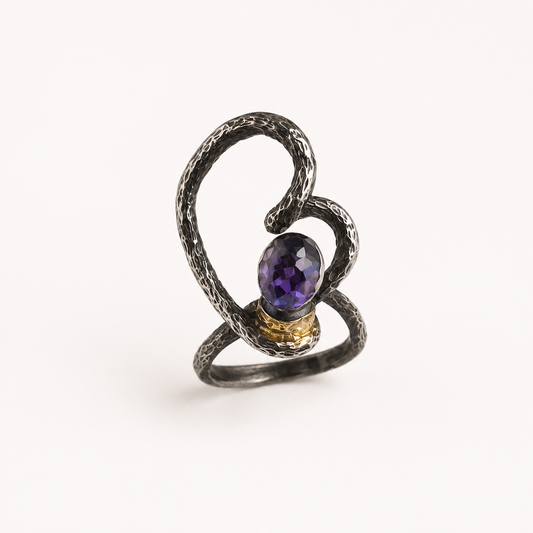 Purple Gemstone Statement Ring
