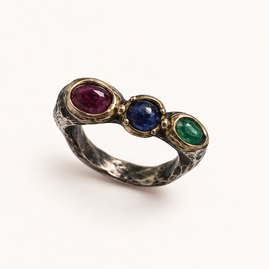 Multi-Gemstone Statement Ring