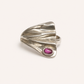 Double Ruby Sculptural Statement Ring