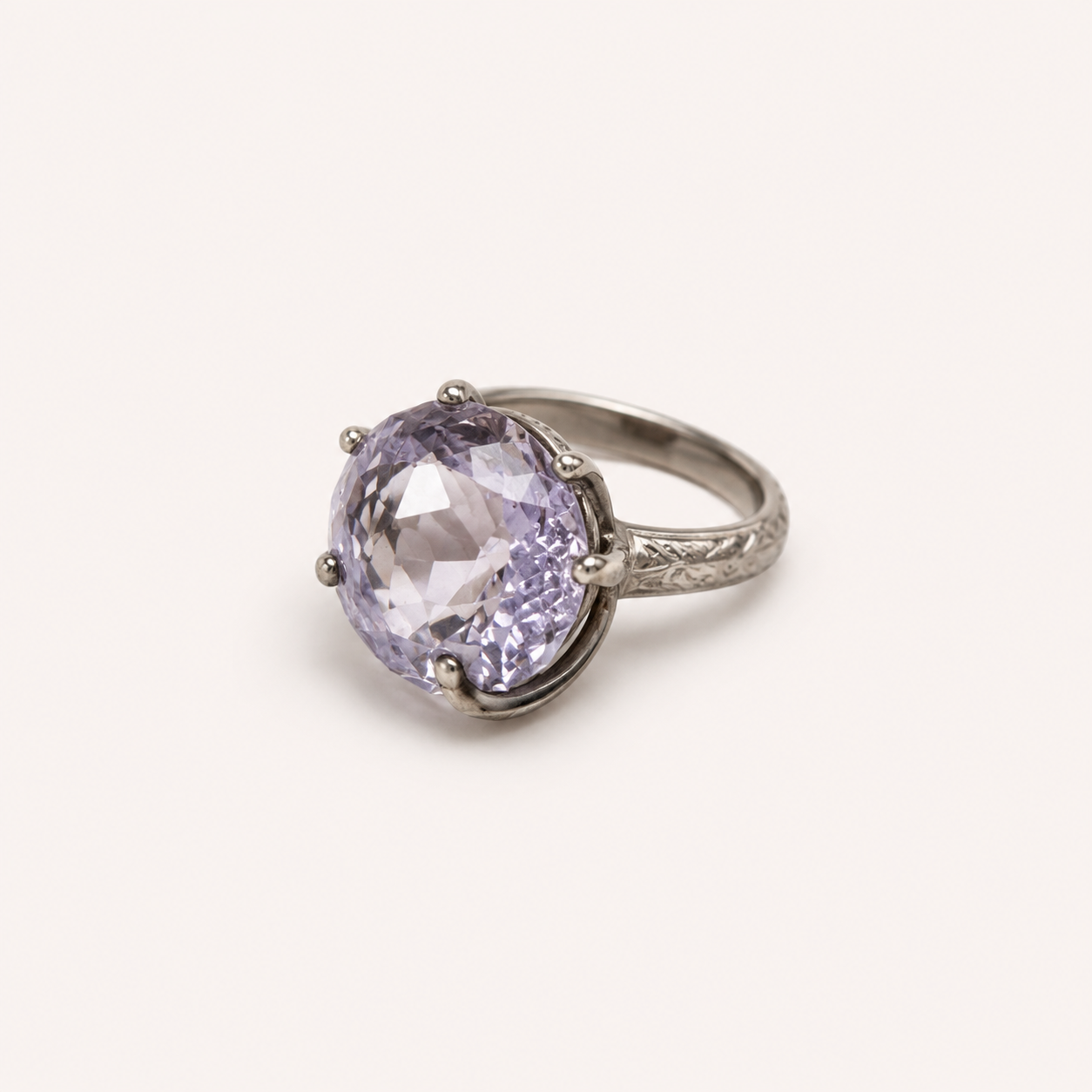 Lavender Amethyst Statement Ring