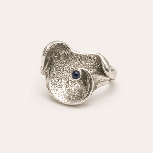 Sapphire Sculptural Statement Ring