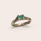 Emerald Solitaire Ring