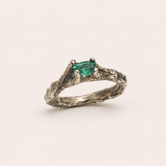 Emerald Solitaire Ring