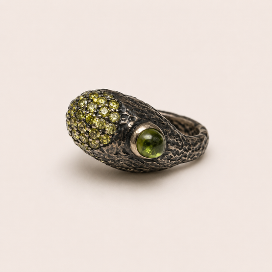 Peridot Statement Ring