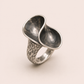 Sculptural Silver Statement Ring
