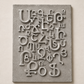 Silver and Grey Armenian Alphabet Art