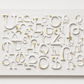 Big Gold and White Armenian Alphabet Art/Customizable