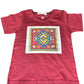 Red T-Shirt with Armenian Rug Design