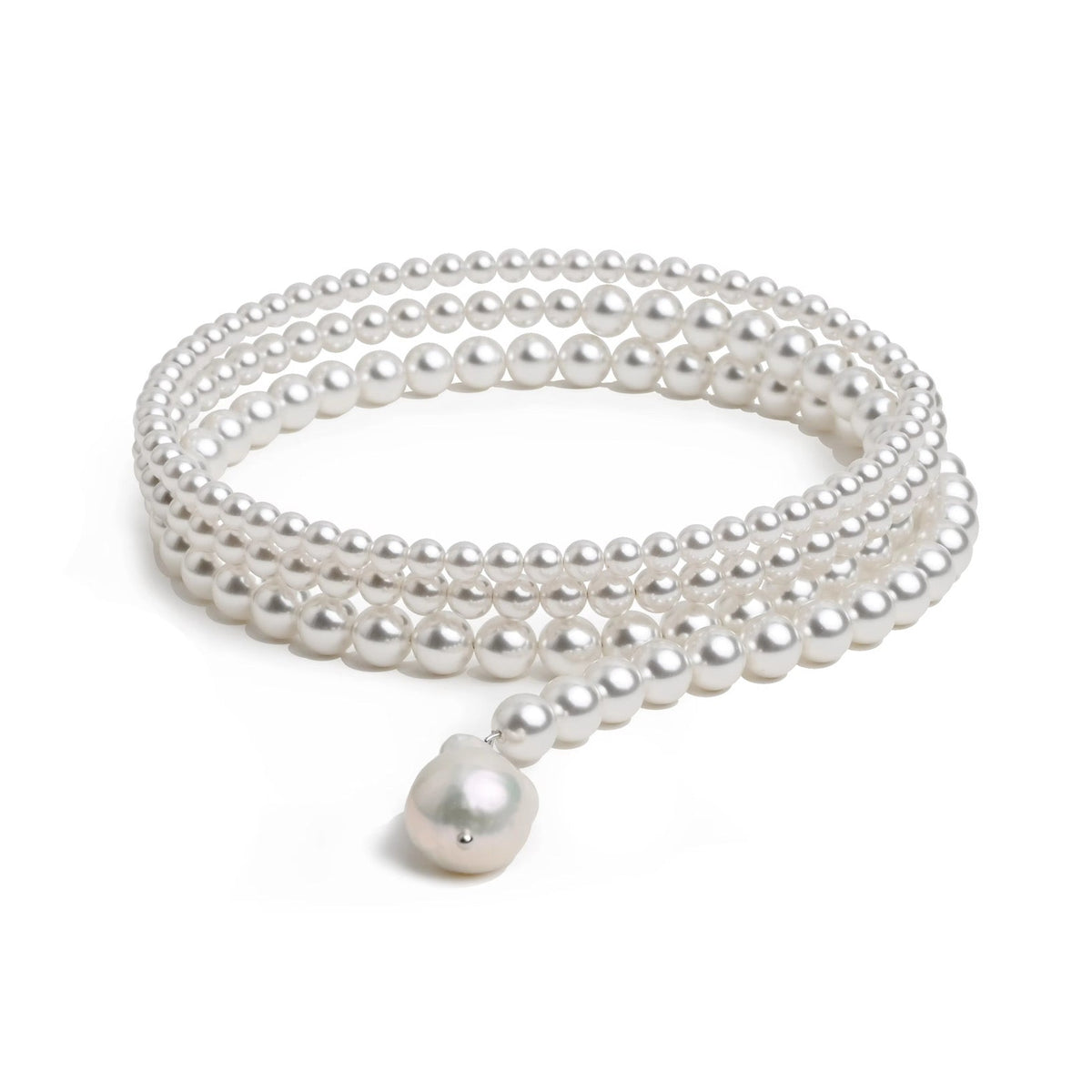 Gretchen Pearl Wrap Necklace