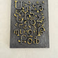 Gold and Black Armenian Alphabet Art