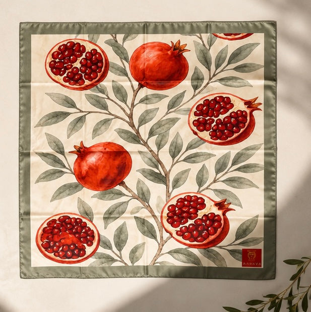 Armenian Pomegranate Garden Scarf