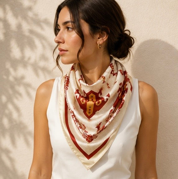Armenian Eternity Alphabet Scarf
