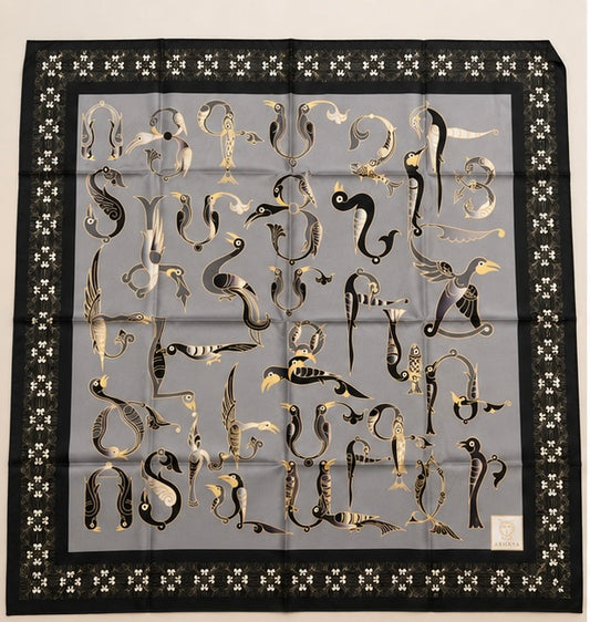 Armenian Bird Alphabet Scarf