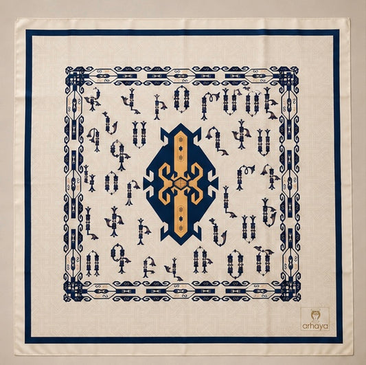 Armenian Heritage Alphabet Scarf