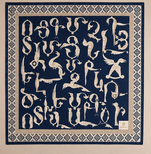 Armenian Bird Alphabet Scarf (Copy)