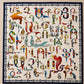 Armenian Bird Alphabet Scarf