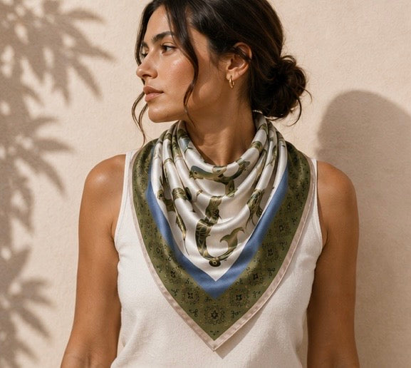 Armenian Bird Alphabet Scarf