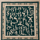 Armenian Bird Alphabet Scarf