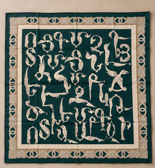 Armenian Bird Alphabet Scarf