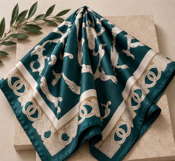 Armenian Bird Alphabet Scarf