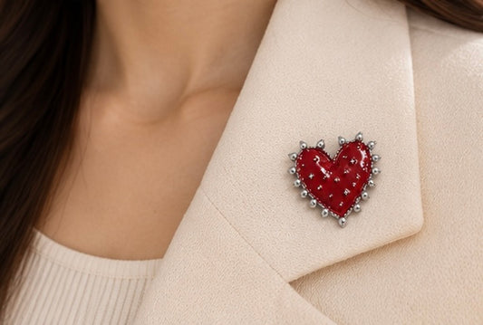 Love Struck Heart Brooch