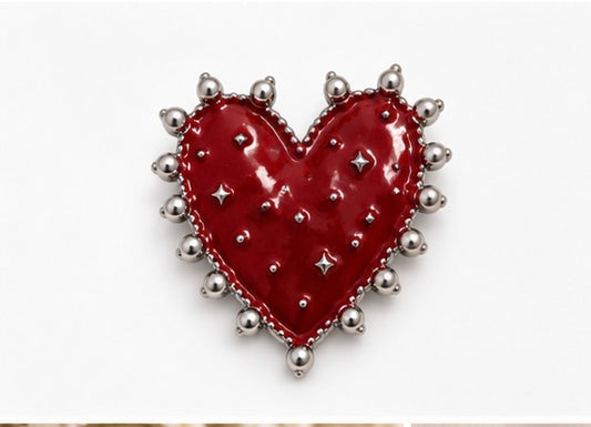 Love Struck Heart Brooch