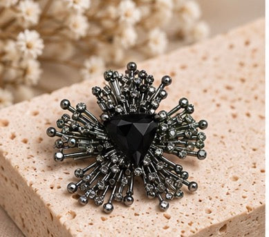 Midnight Starburst Brooch