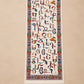 Colorful Armenian Alphabet Cashmere Scarf