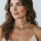 Black & Gold Nalu Handmade Crochet Necklace
