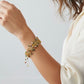 Multicolor & Gold Multi-String Handmade Crochet Bracelet