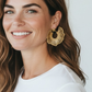 All Gold Rio Hoops Handmade Crochet Earrings