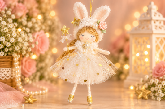 Bunny Girl Ornament #1