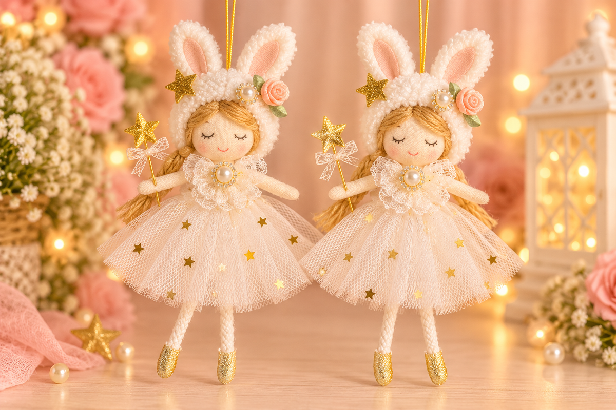Bunny Girl Ornament #1