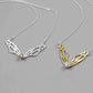 Celestial Butterfly Wings Necklace – Gold & Silver