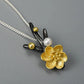 Golden Blossom & Pearl Statement Necklace
