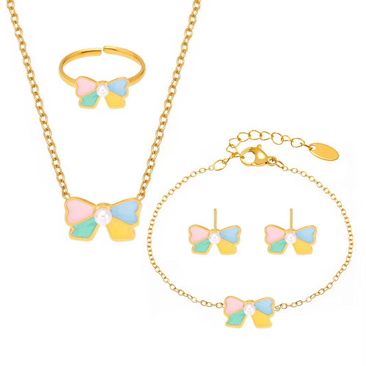 Pastel Bow Necklace