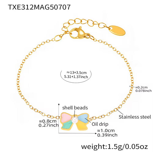 Pastel Bow Bracelet