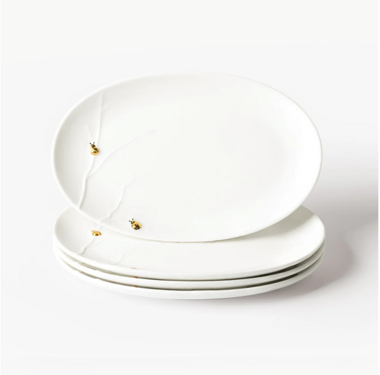 Ladybug Mini Oval Plates
