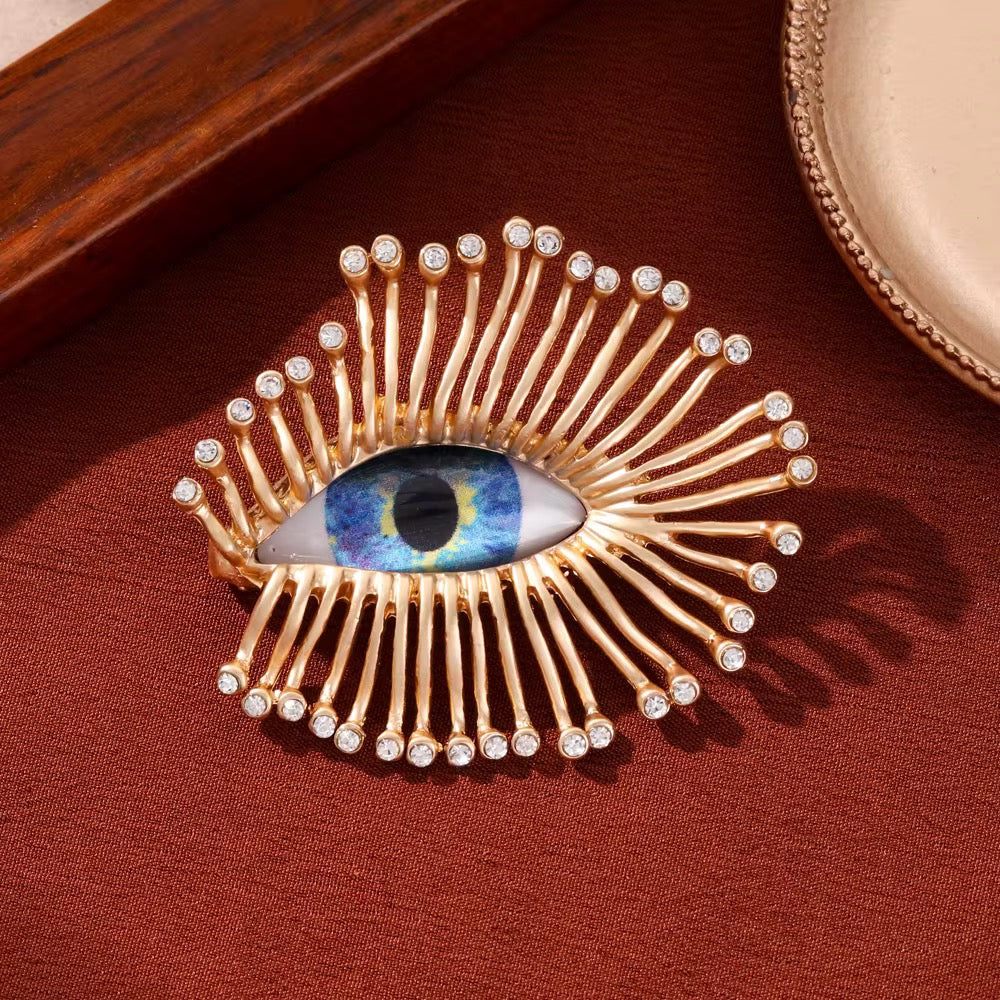 Evil Eye Statement Brooch