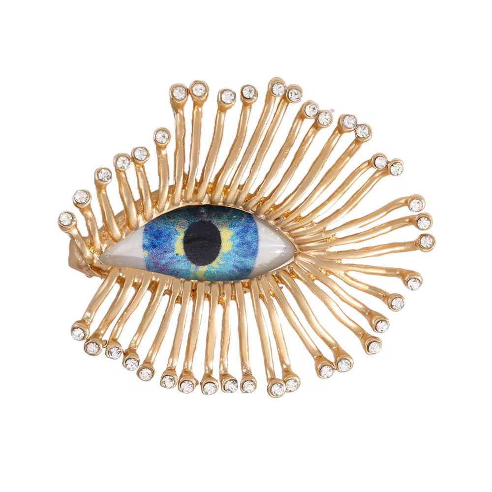 Evil Eye Statement Brooch