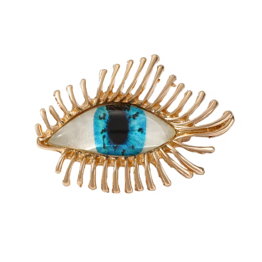Evil Eye Statement Brooch