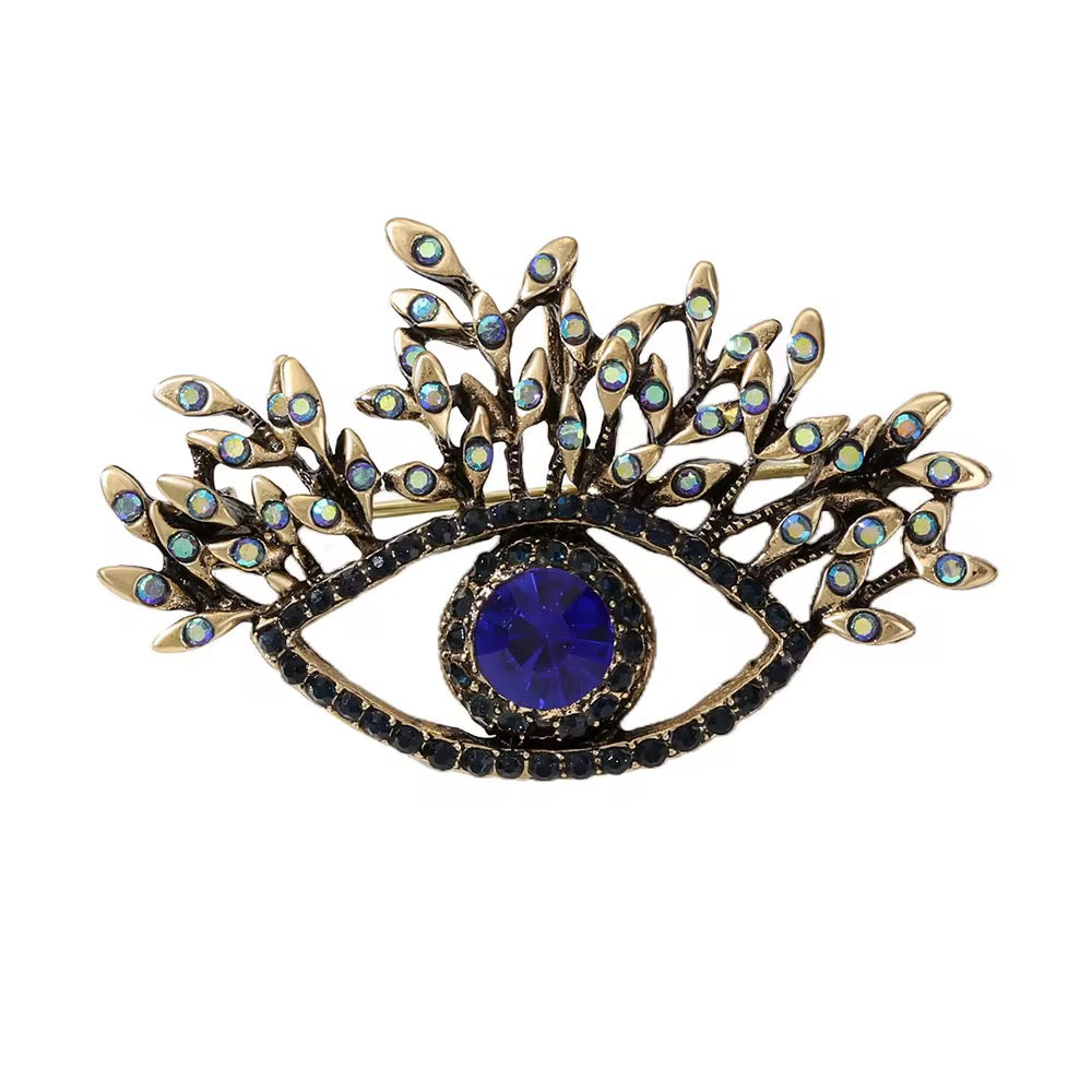 Evil Eye Statement Brooch