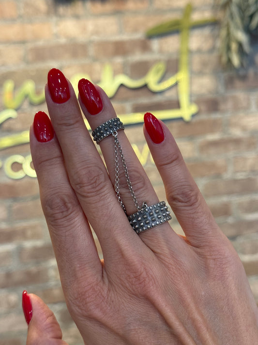 Silver Warrior Chain Ring